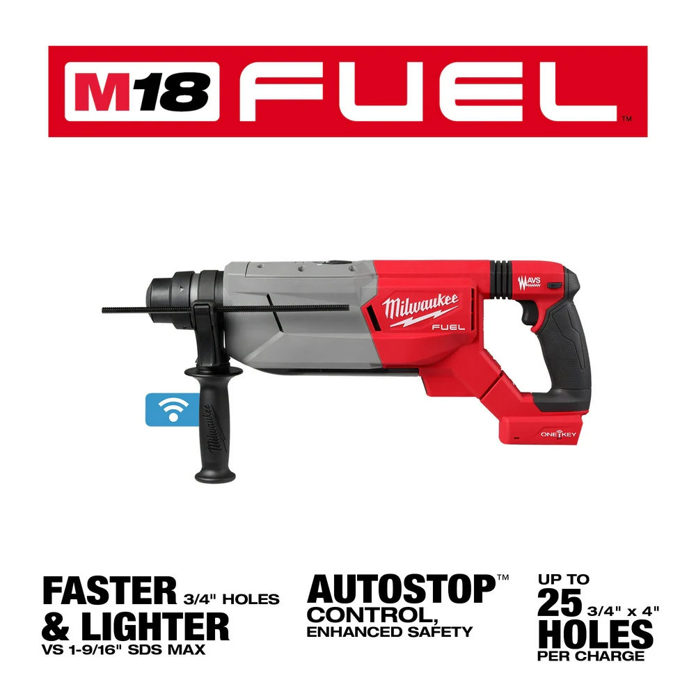 Milwaukee 1-1/4" SDS Plus Rotary Hammer - Image 3