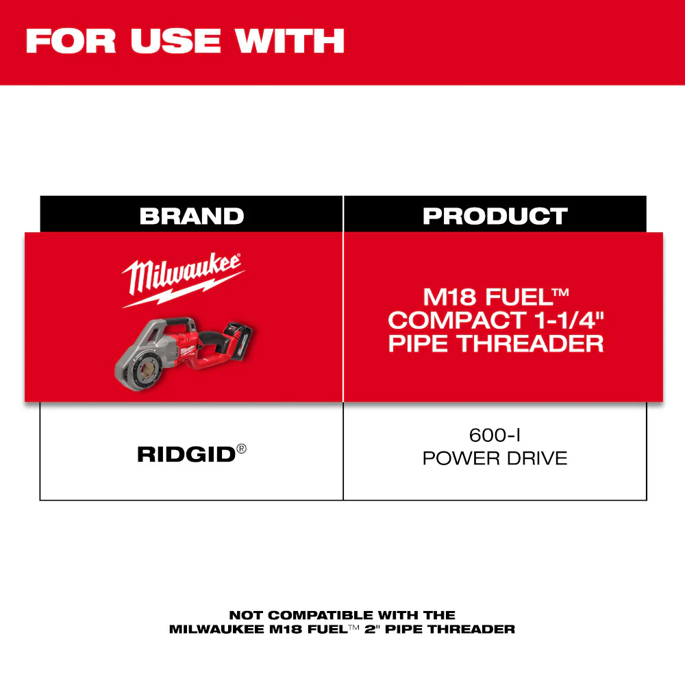 Milwaukee 1/2"-2" Alloy Die Head Kit - Image 3