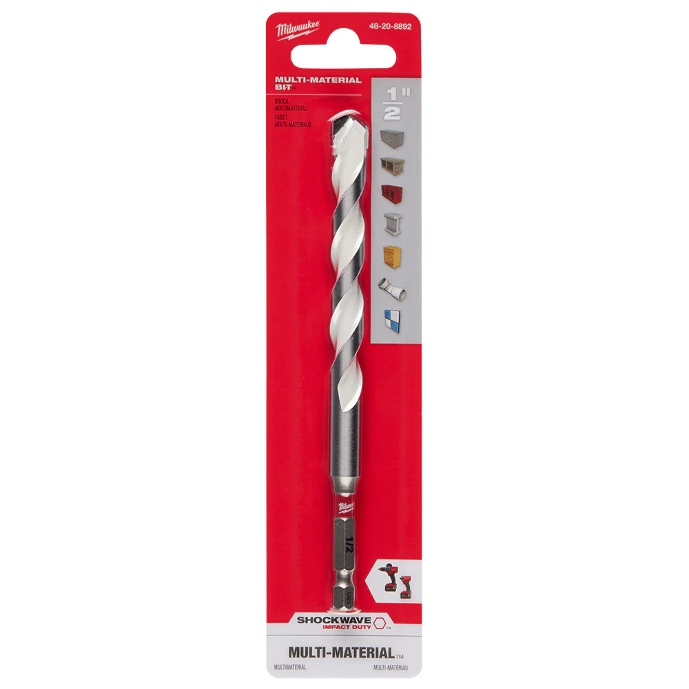 Milwaukee 1/2" x 4" x 6" SHOCKWAVE™ Impact Duty Carbide Multi-Material Drill Bit - Image 11