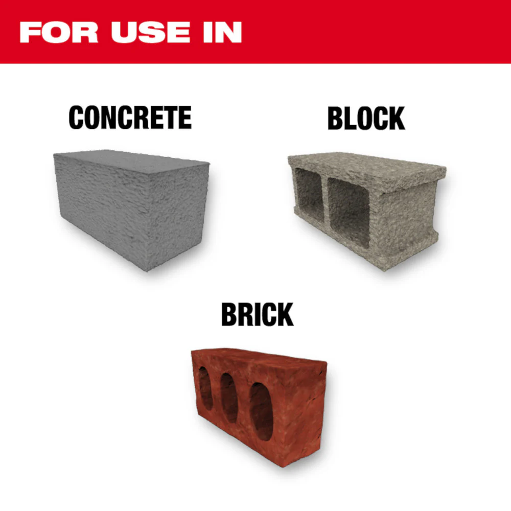 Milwaukee 1/2" x 16" x 18" SHOCKWAVE™ Impact Duty Carbide Hammer Drill Bit with POWER TIP™ - Image 2
