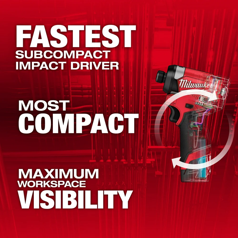 Milwaukee 1/4" Hex Impact Driver Kit - Image 2
