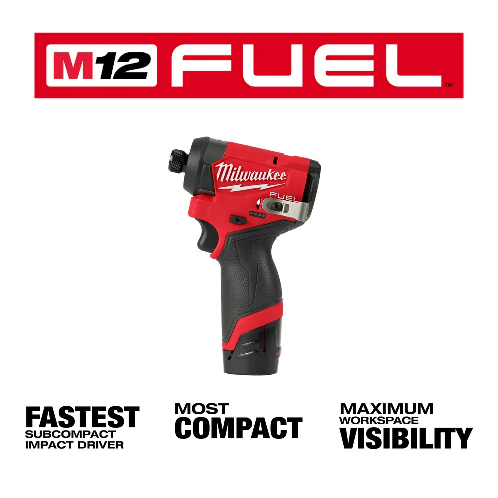 Milwaukee 1/4" Hex Impact Driver Kit - Image 3