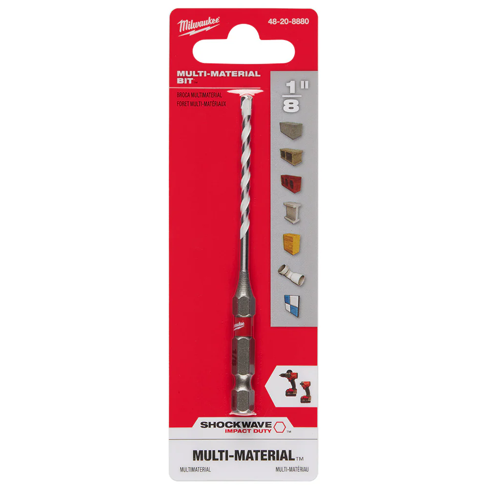 Milwaukee 1/8" x 2" x 3-1/2" SHOCKWAVE™ Impact Duty Carbide Multi-Material Drill Bit - Image 11