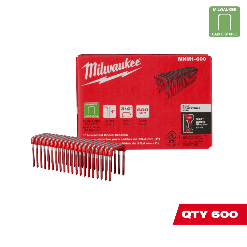 Milwaukee 1" Insulated Cable Staples