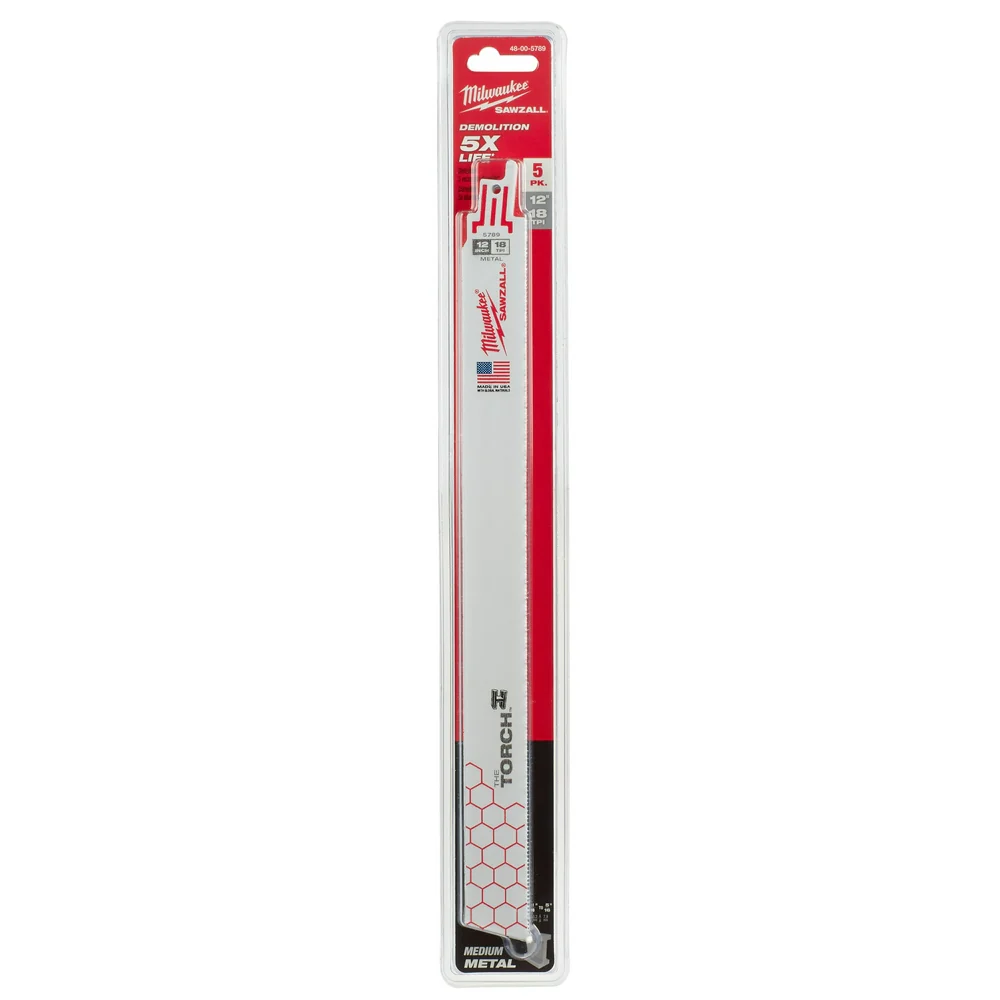 Milwaukee 12" 18TPISawBlade5Ct - Image 10
