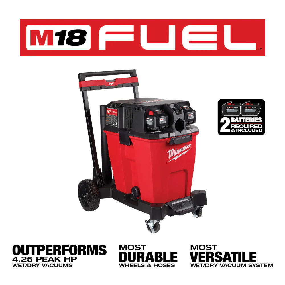 Milwaukee M18 FUEL™ 12 Gallon Dual-Battery Wet/Dry Vacuum Kit - Image 3