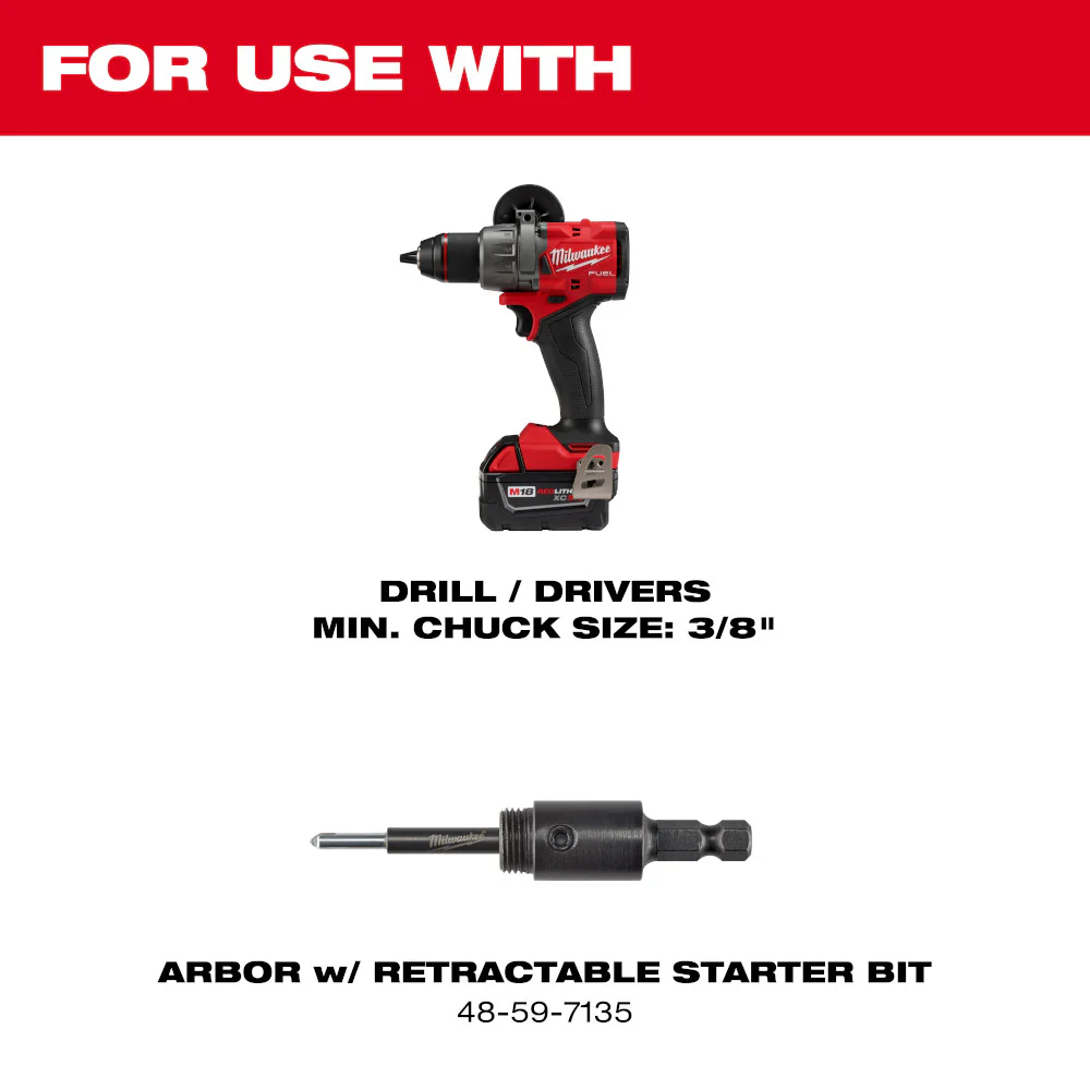 Milwaukee 2-1/2" Diamond Plus™ Hole Saw - Image 2