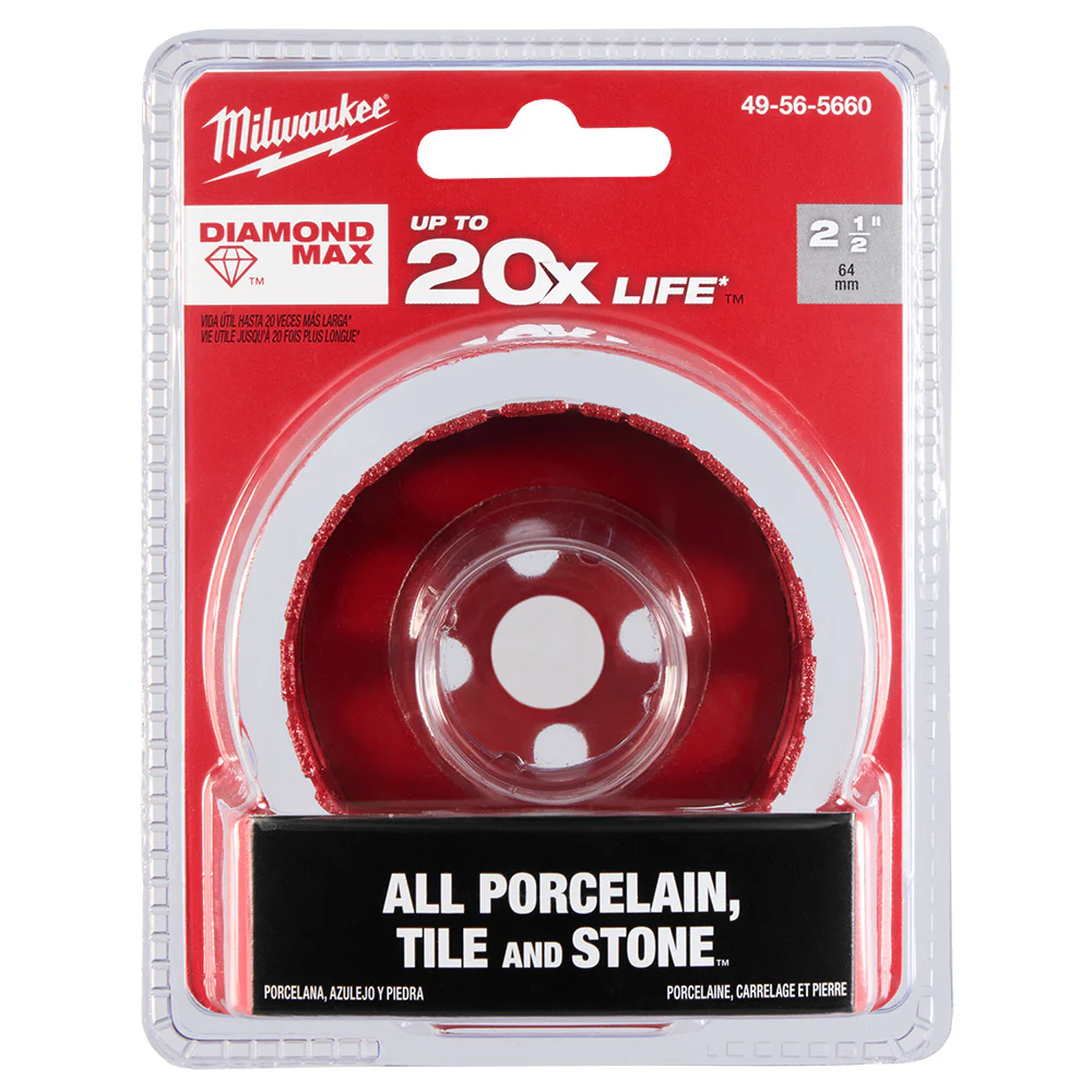 Milwaukee 2-1/2" Diamond Plus™ Hole Saw - Image 8
