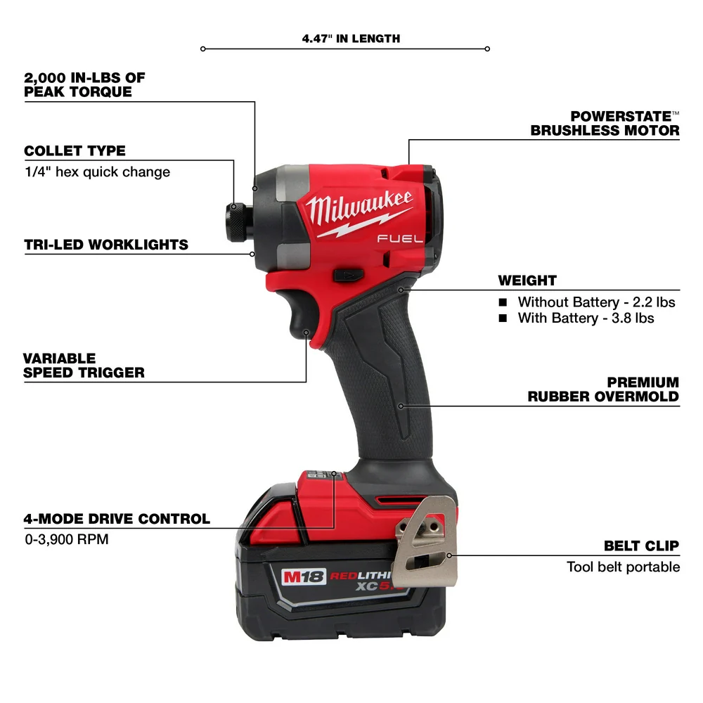 Milwaukee M18 FUEL™ 2-Tool Combo Kit - Image 5