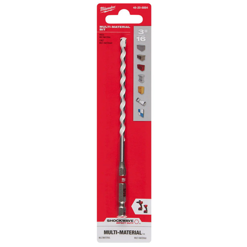Milwaukee 3/16" x 4" x 6" SHOCKWAVE™ Impact Duty Carbide Multi-Material Drill Bit - Image 11