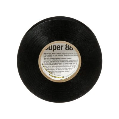 3M Canada Scotch Vinyl Electrical Tape Super 88, Black, Heavy Duty, 8.5 mil (0.22mm) 3/4in x 66 ft, Model SUPER88-3/4X66 - Image 3