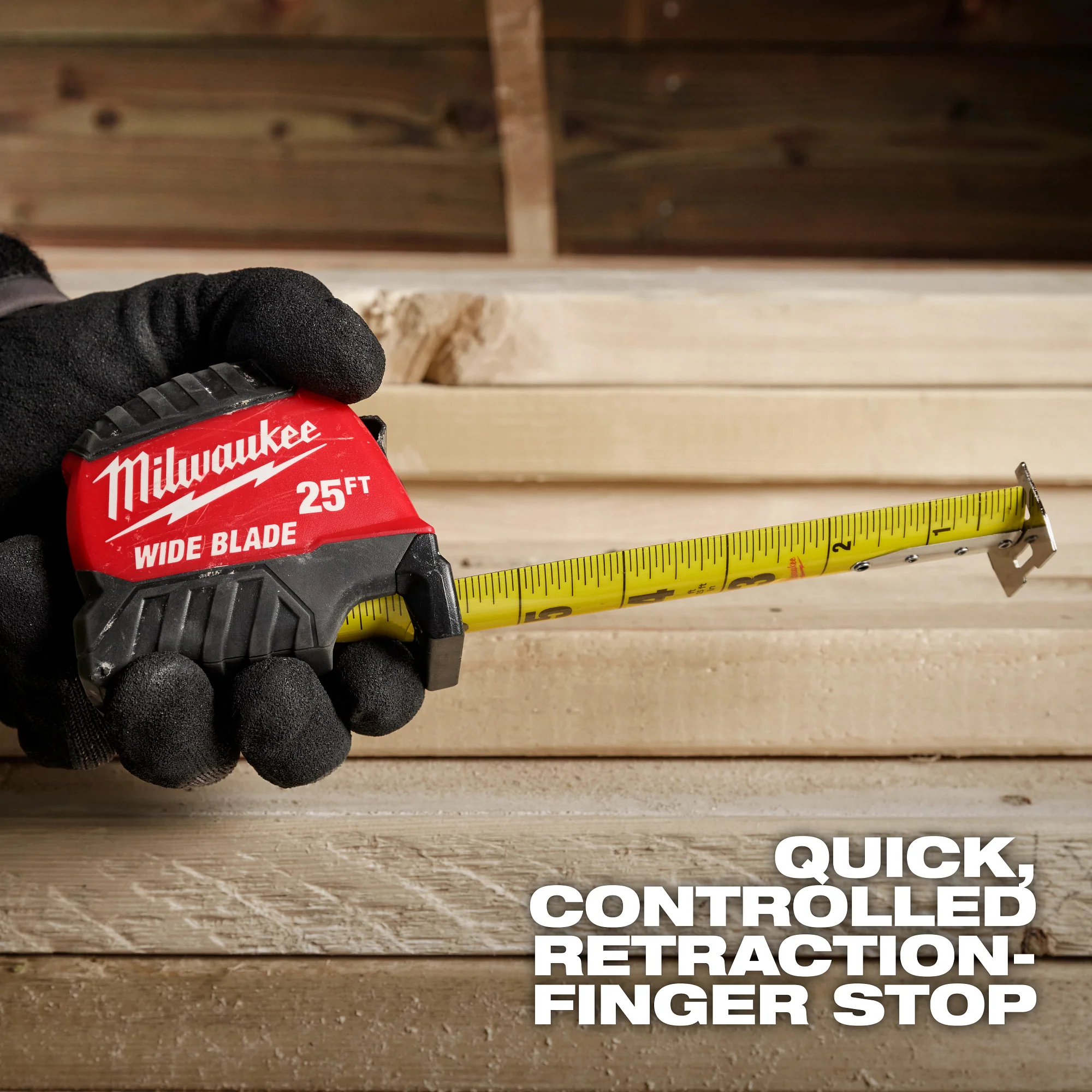 Milwaukee 40ft Wide Blade Tape Measure - Image 7