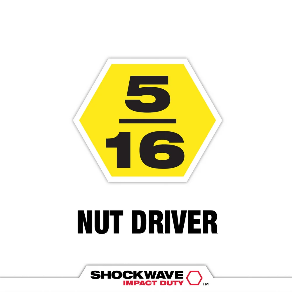 Milwaukee SHOCKWAVE™ Impact Duty 5/16" x 2-9/16" Magnetic Nut Driver - Image 2