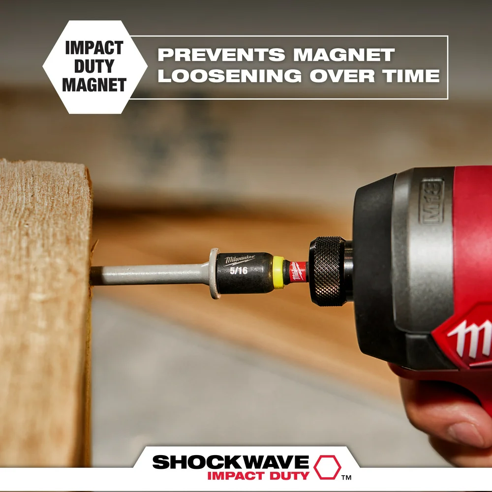 Milwaukee SHOCKWAVE™ Impact Duty 5/16" x 2-9/16" Magnetic Nut Driver - Image 5