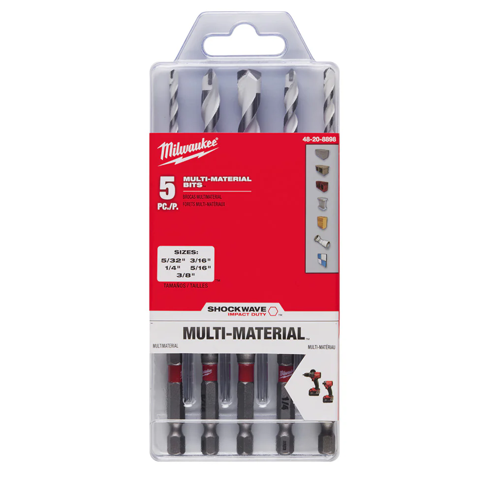 Milwaukee SHOCKWAVE™ Impact Duty Carbide Multi-Material Drill Bit Set - 5PC - Image 10