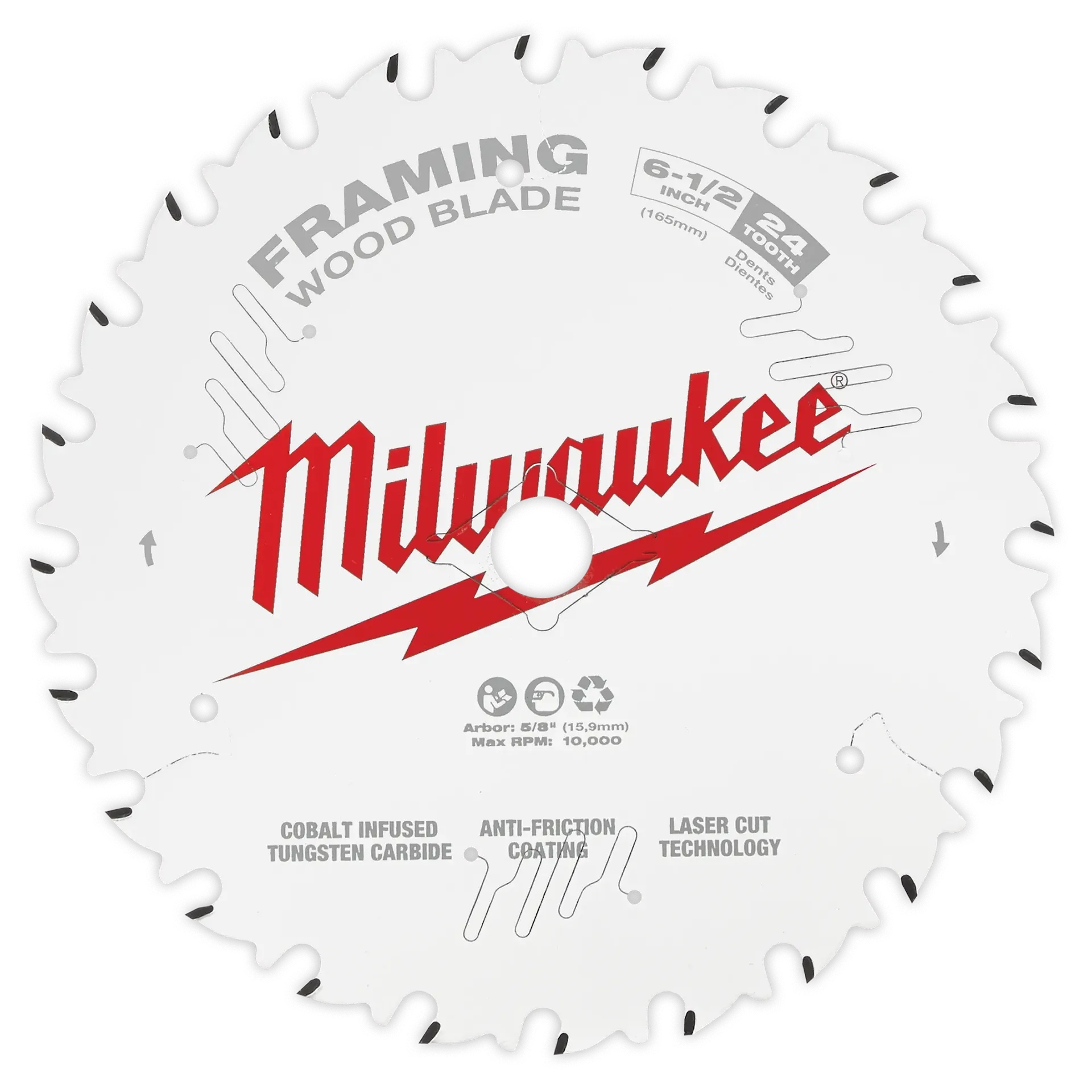 Milwaukee 6-1/2" 24T Fine Finish Circular Saw Blade