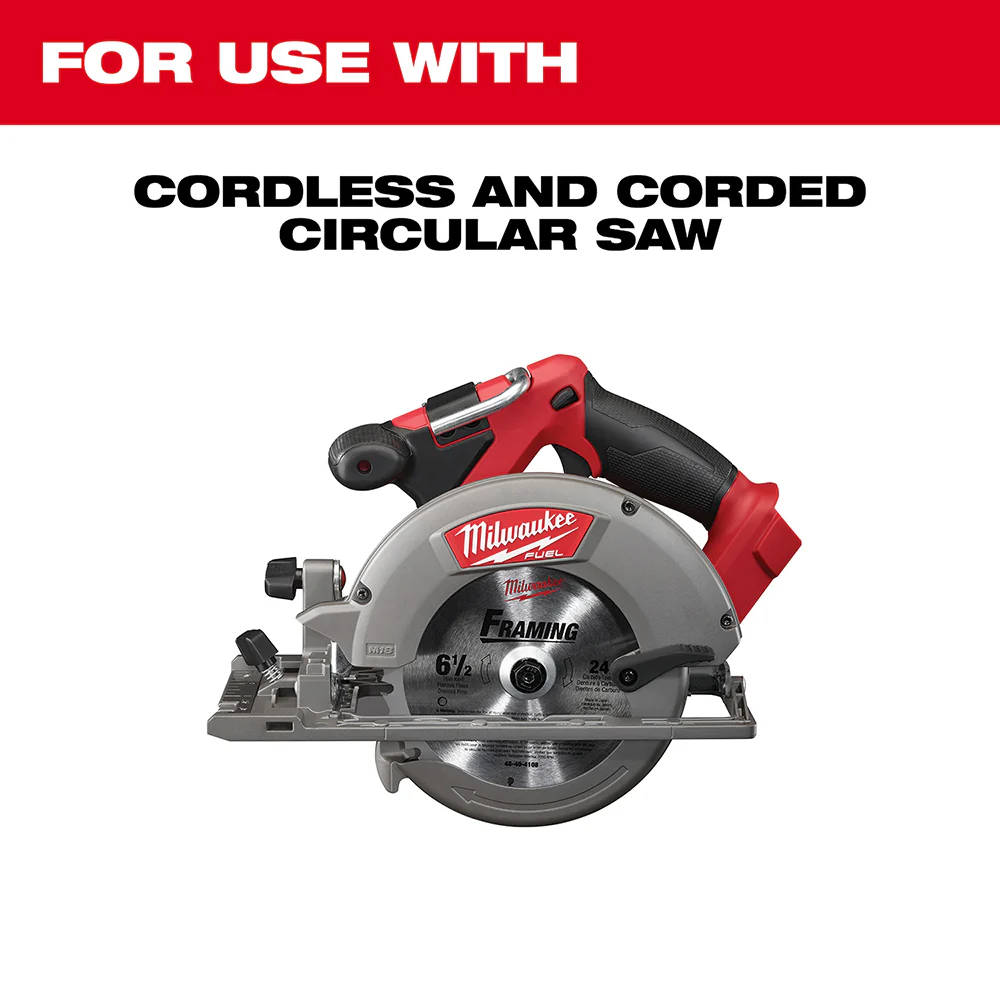 Milwaukee 6-1/2" 24T Fine Finish Circular Saw Blade - Image 3
