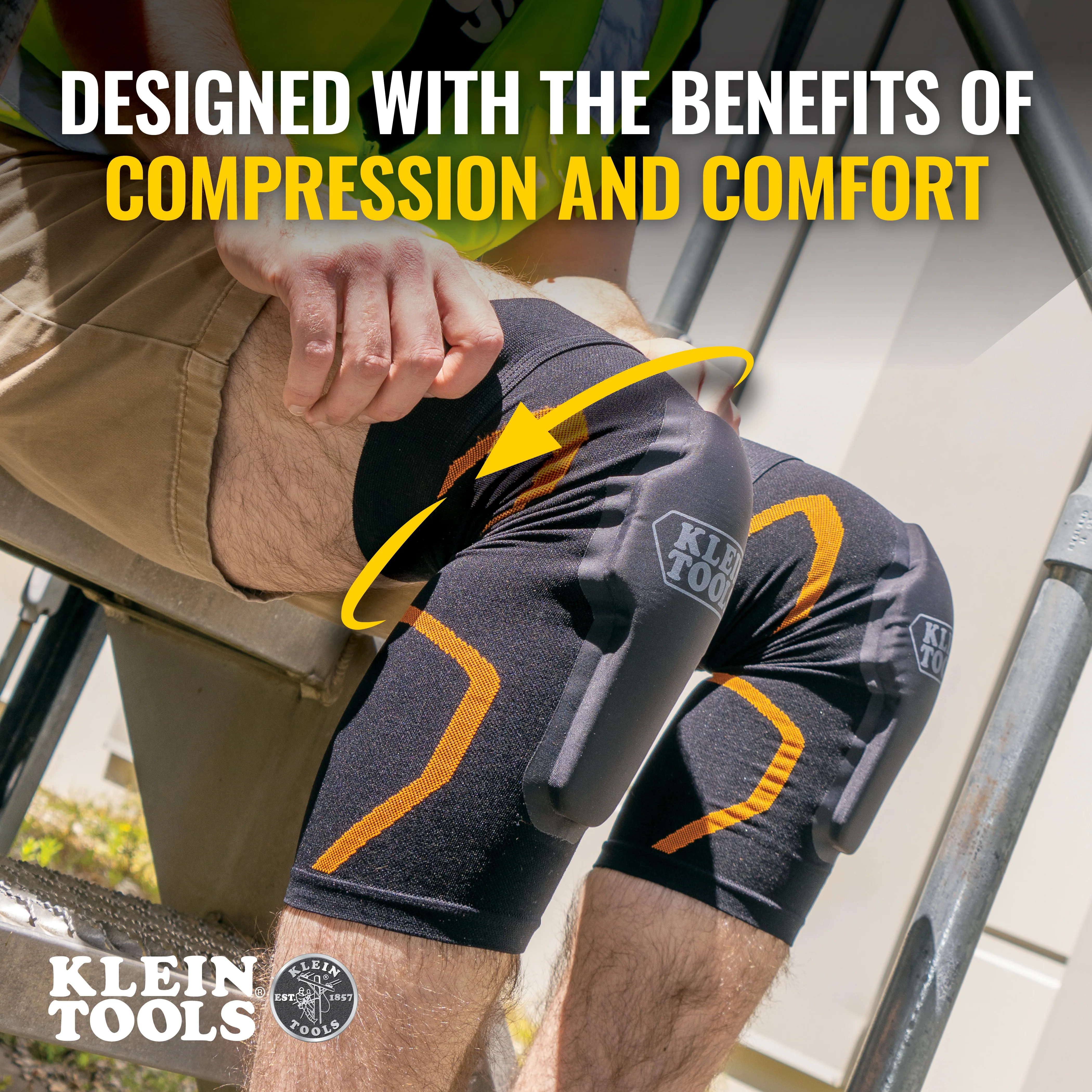Klein Tools Knee Pad Compression Sleeve M/L, Model 60623* - Image 3