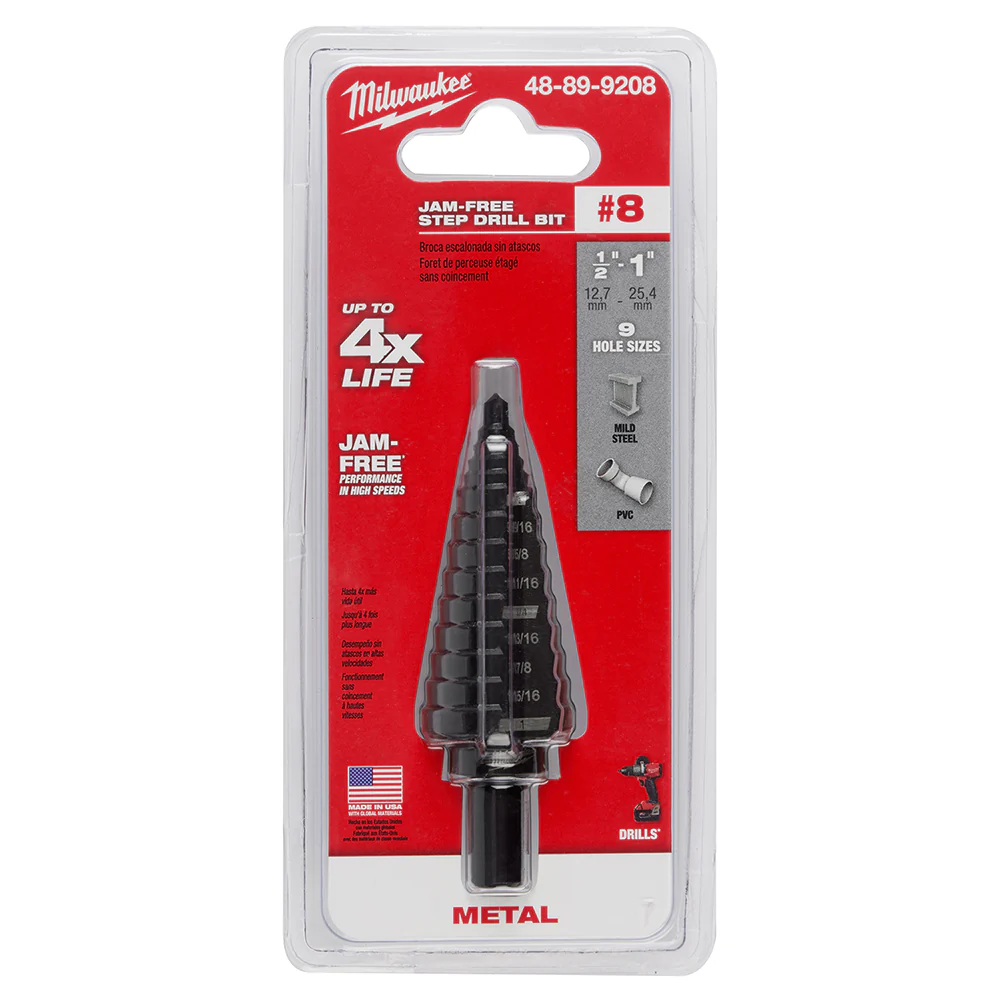 Milwaukee #8 Step Drill Bit, 1/2 In. - 1 In. - Image 6