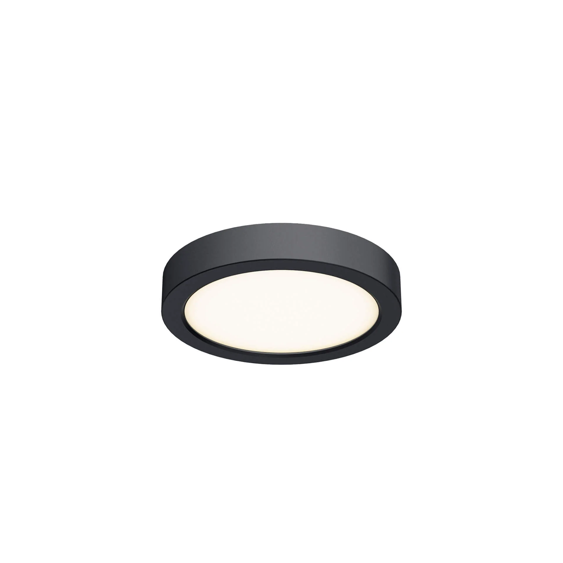 DALS Lighting Black 6 Inch Round Indoor/Outdoor LED Flush Mount, Model CFLEDR06-CC-BK*