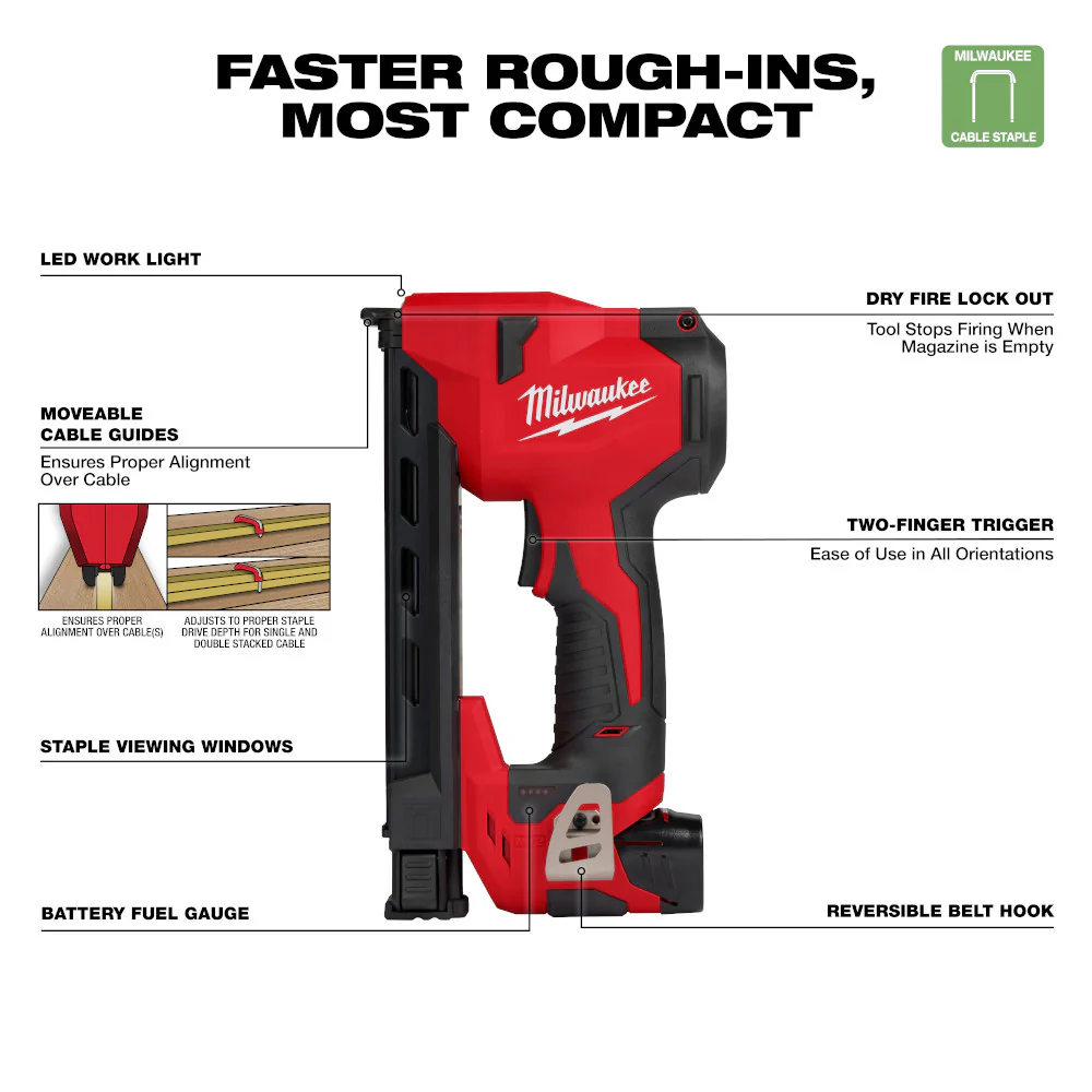 Milwaukee M12™ Cable Stapler Kit - Image 4