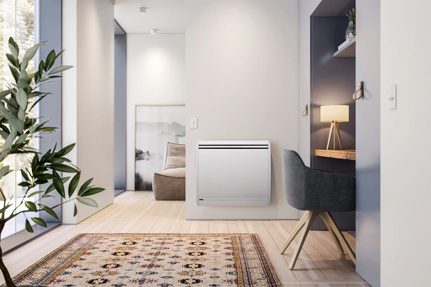 Convectair 2000w Allegro II 26 inch Convector, White, Model 7307-C20-BB* - Image 2