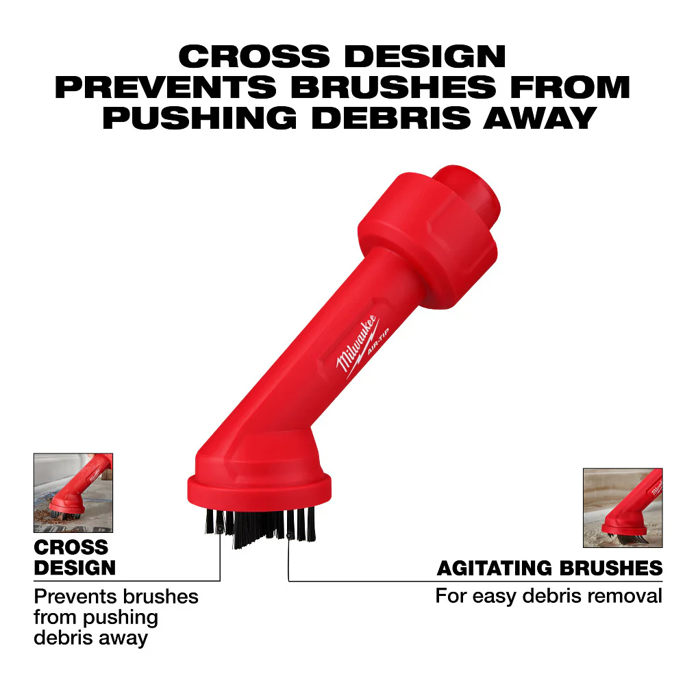 Milwaukee AIR-TIP™ Cross Brush Tool - Image 3