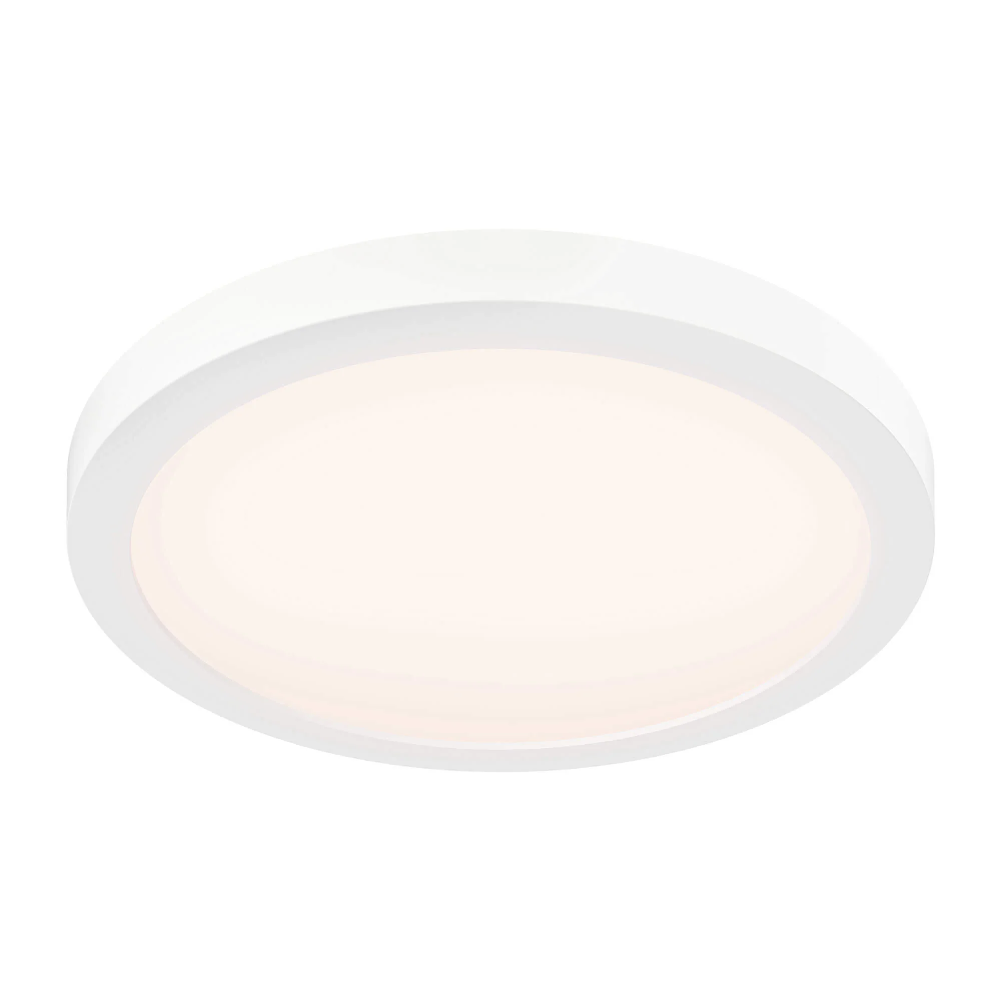 Dals Lighting Radiance One Light Flush Mount in WH