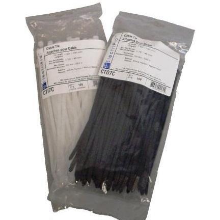 ElectriPro 11" Black Nylon Outdoor Cable Ties (500 units), Model EPOCTO11V* - Image 2