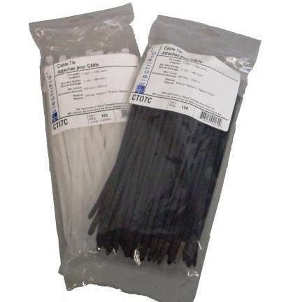 ElectriPro 11" White Nylon Indoor Cable Ties (100 units), Model EPOCTI11C - Image 2