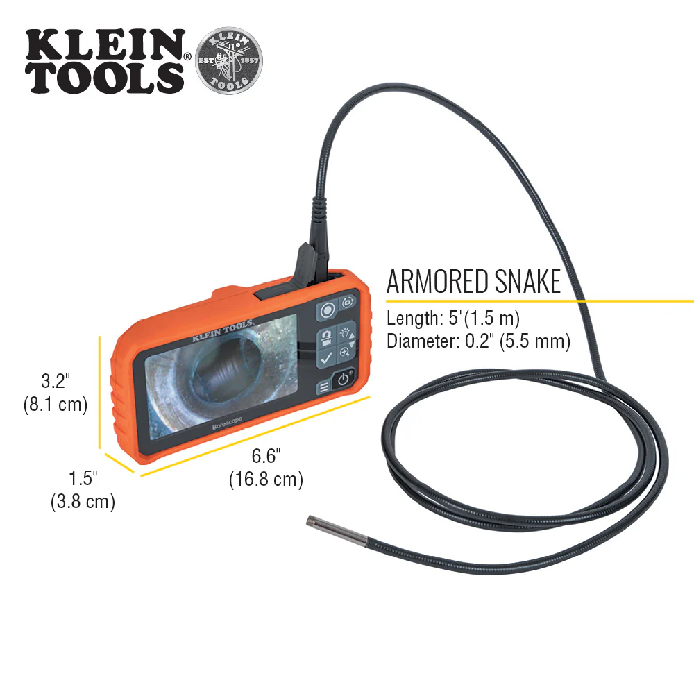 Klein Tools Plumber's Borescope, Model ET18* - Image 4