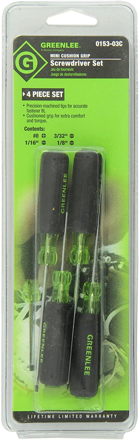 Greenlee 4-Piece Mini Screwdriver Set, Model 0153-03C* - Image 2