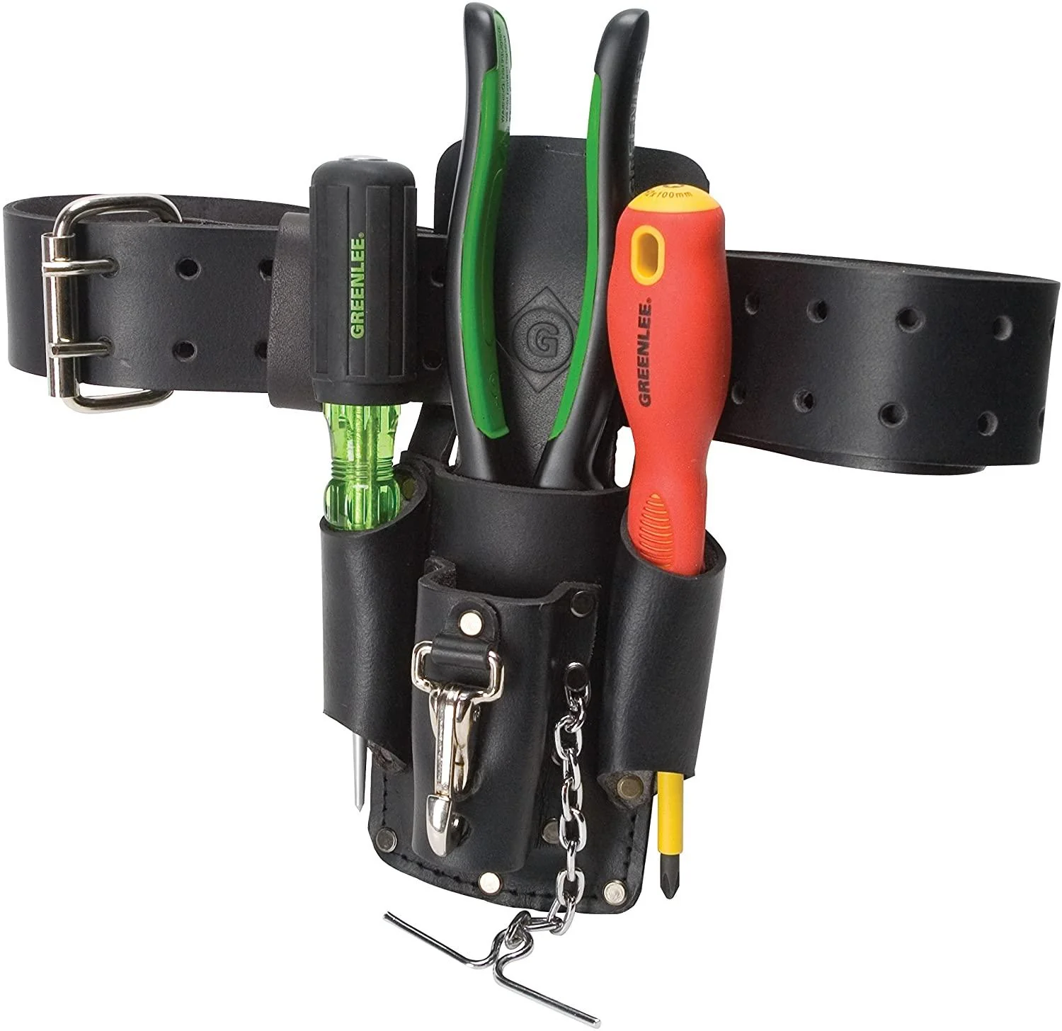 Greenlee Heavy Duty Leather Pouch, 4-Pocket, Model 0258-14 - Image 3