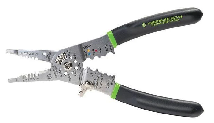 Greenlee Stainless Steel 7.5" Wire Stripper/Cutter/Crimper, Model 1927-SS* - Image 3