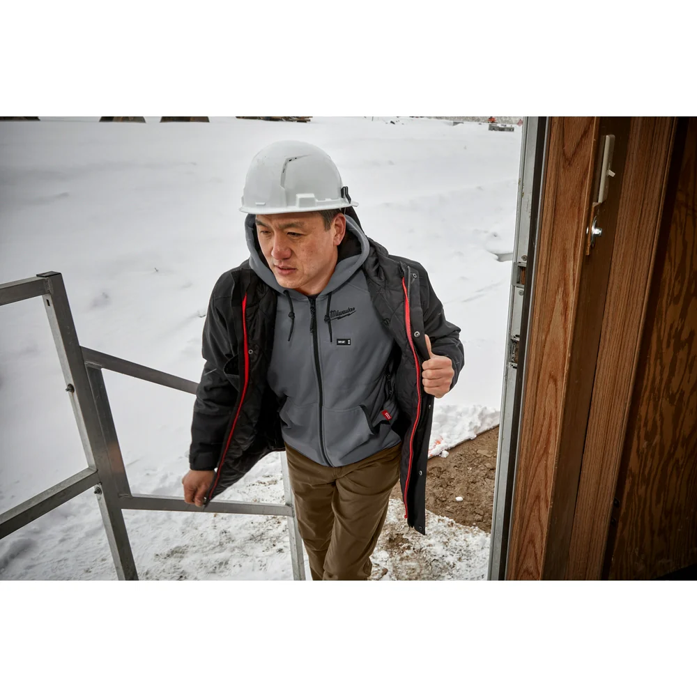 Milwaukee M12™ Heated Hoodie Kit Gray Large - Image 11
