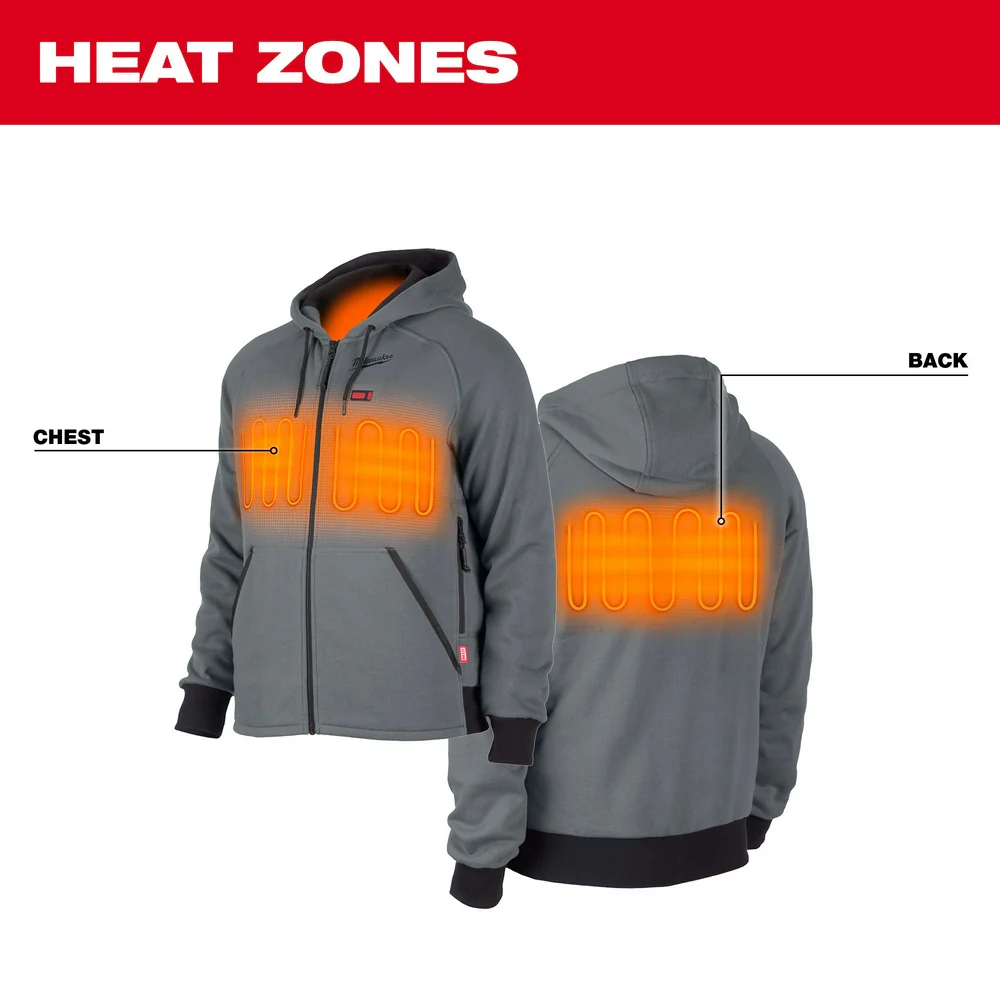 Milwaukee M12™ Heated Hoodie Kit Gray Large - Image 2