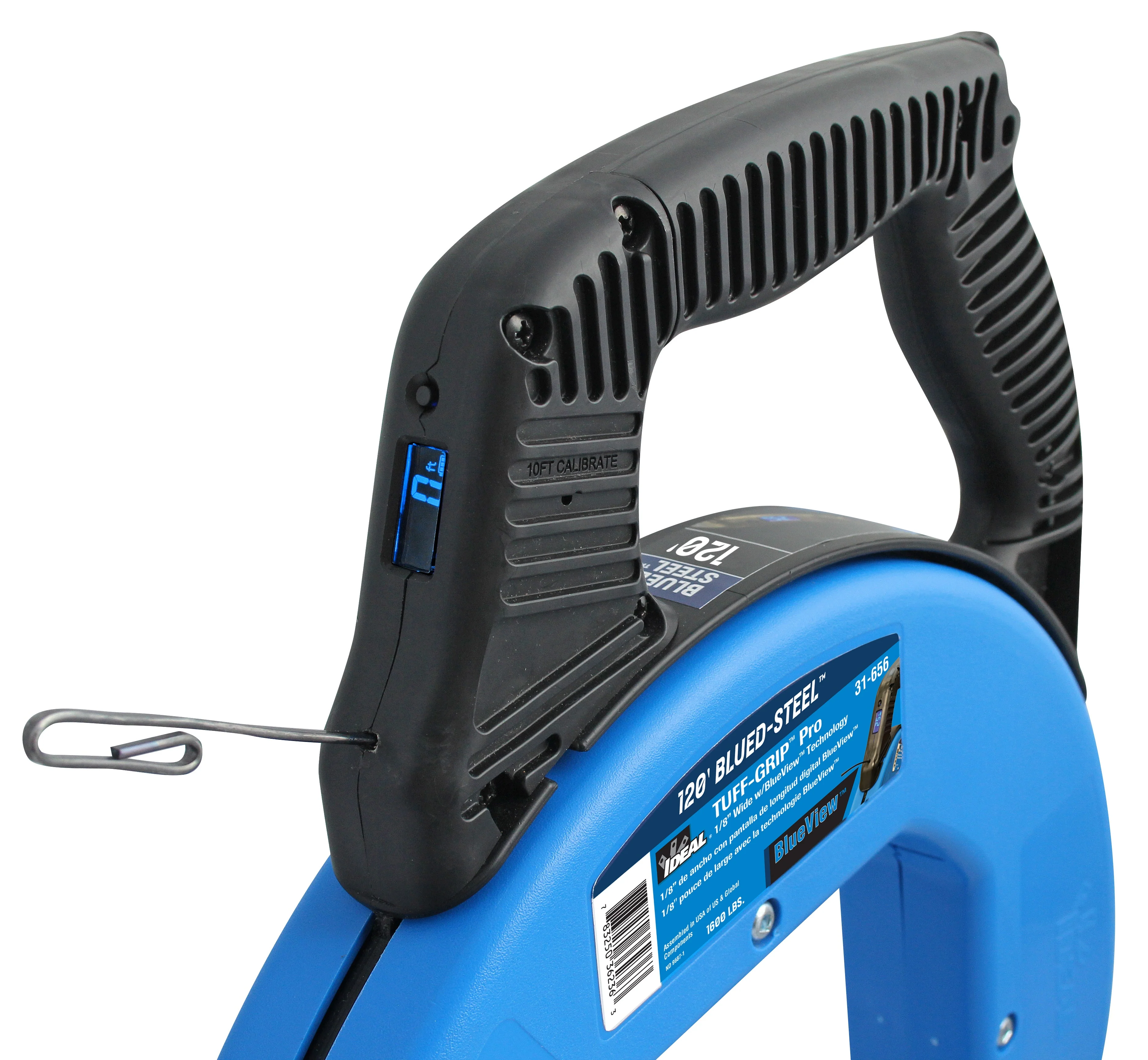 IDEAL Blued-Steel™ Fish Tape w/BlueView™ Digital Display 120'