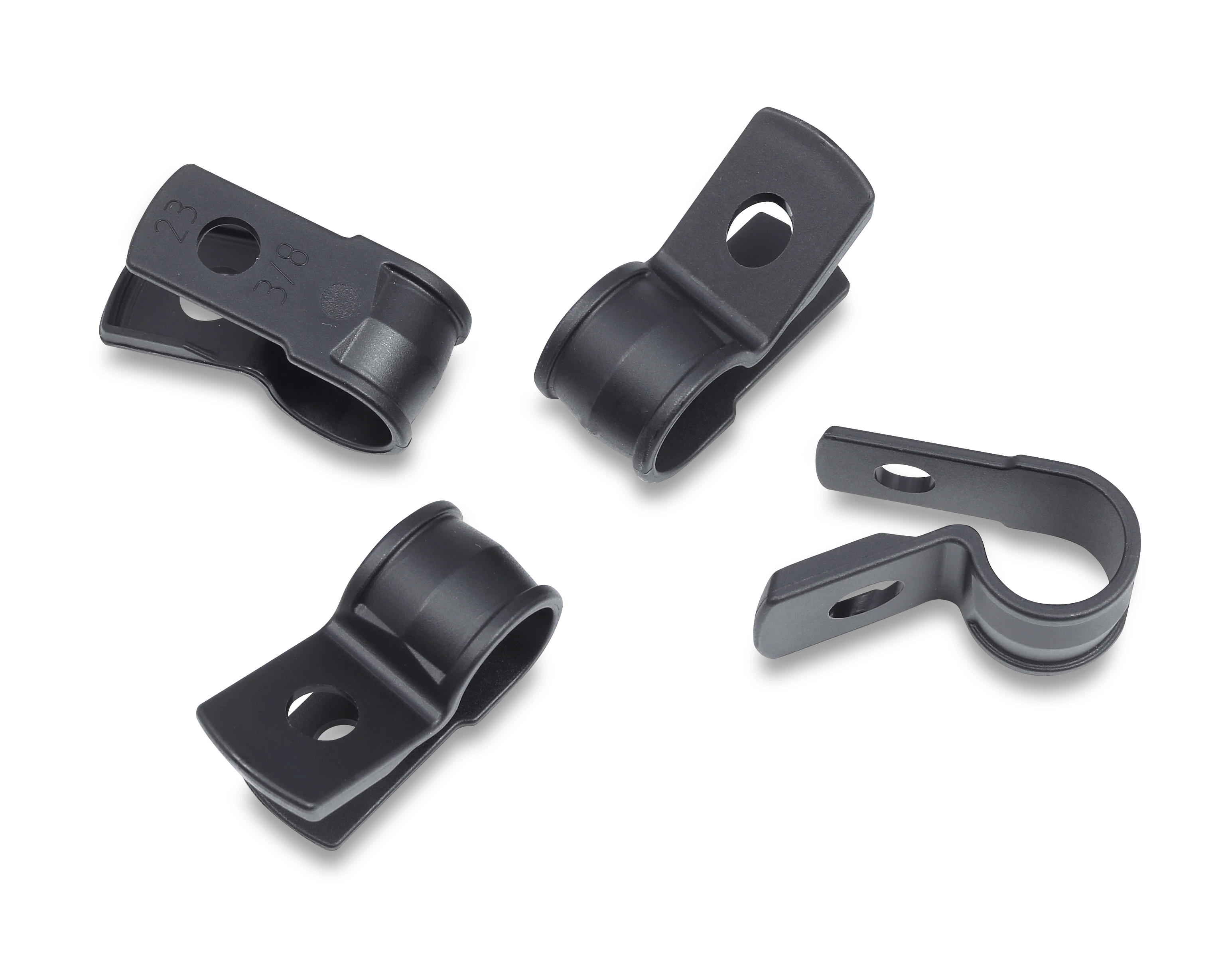 IDEAL Cable Mounting Clamps UV Black, 3/8"x1/2", Model IT375CCL2-C0*