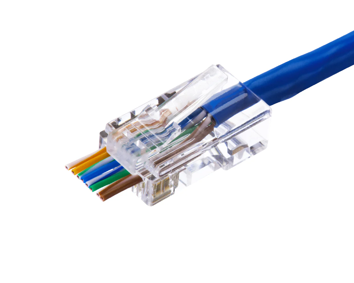IDEAL CAT5e Feed-Thru RJ-45 Modular Plugs (Pack of 25), Model 85-370