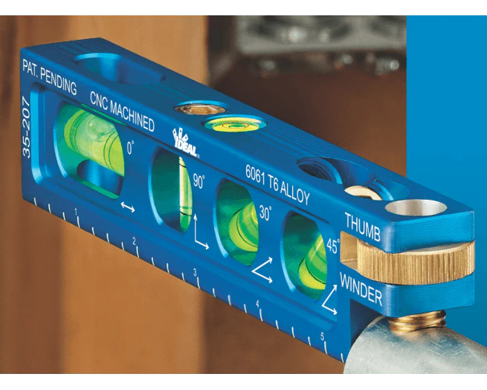 IDEAL Precision Level 6" 4+ Vials with Jaw, Model 35-207 - Image 2