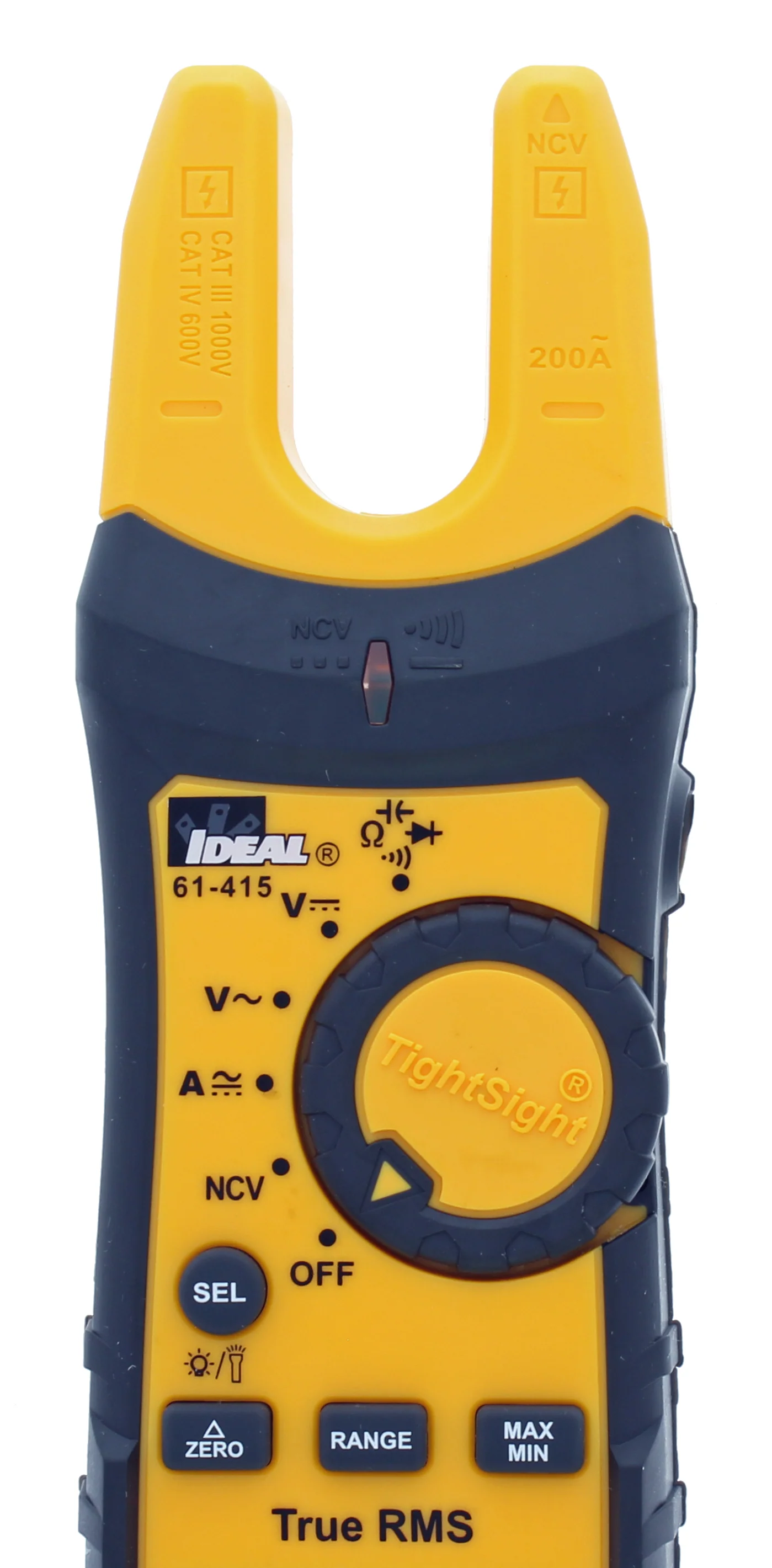 IDEAL TightSight Split Jaw Meter 200A AC/DC TRMS w/ Flashlight & NCVT, Model 61-415 - Image 6