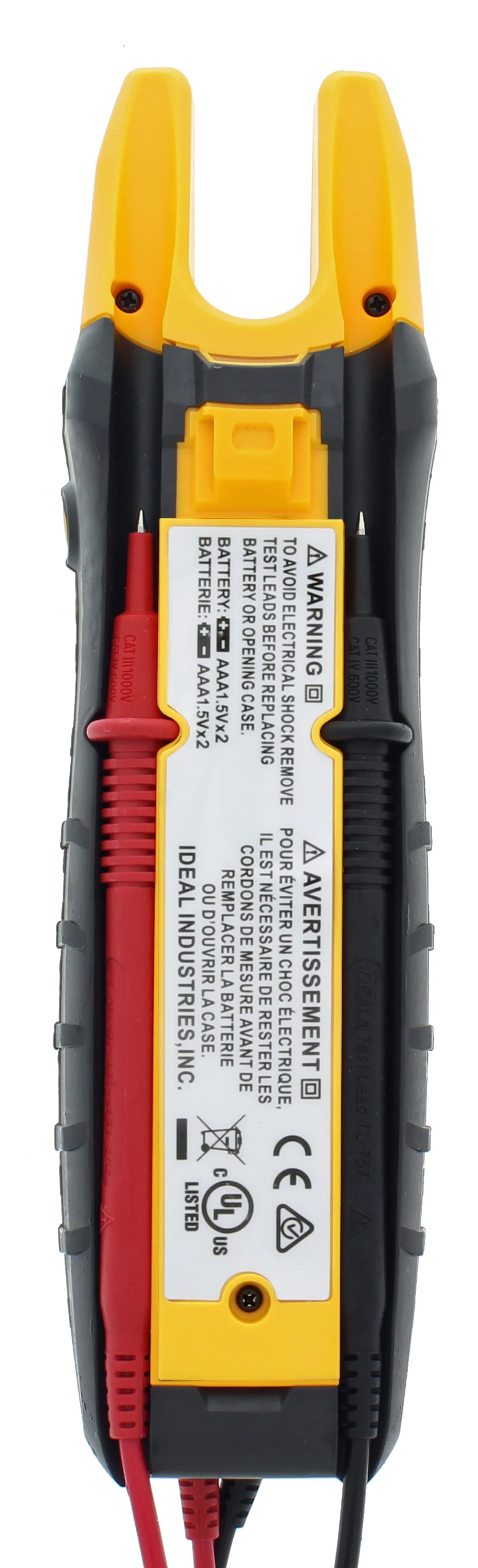 IDEAL TightSight Split Jaw Meter 200A AC/DC TRMS w/ Flashlight & NCVT, Model 61-415 - Image 8