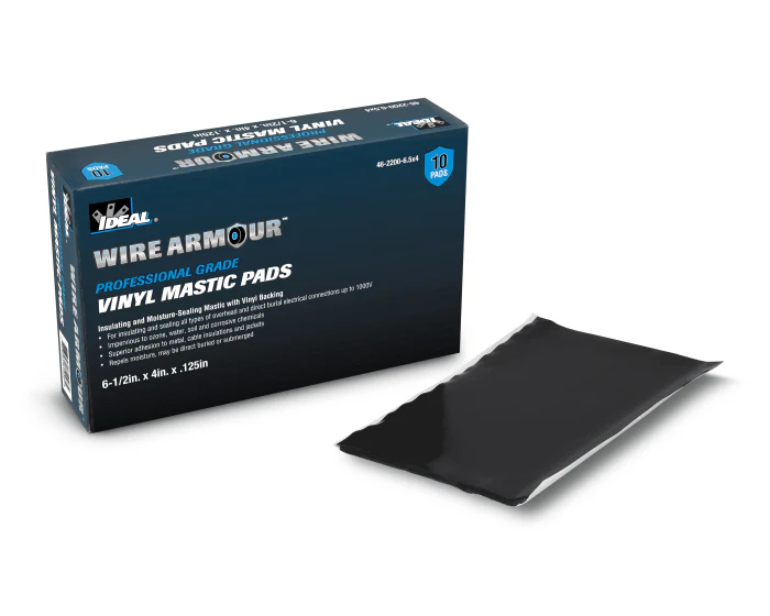 IDEAL Wire Armour Vinyl Mastic Pads, Model 46-2200-6.5X4*