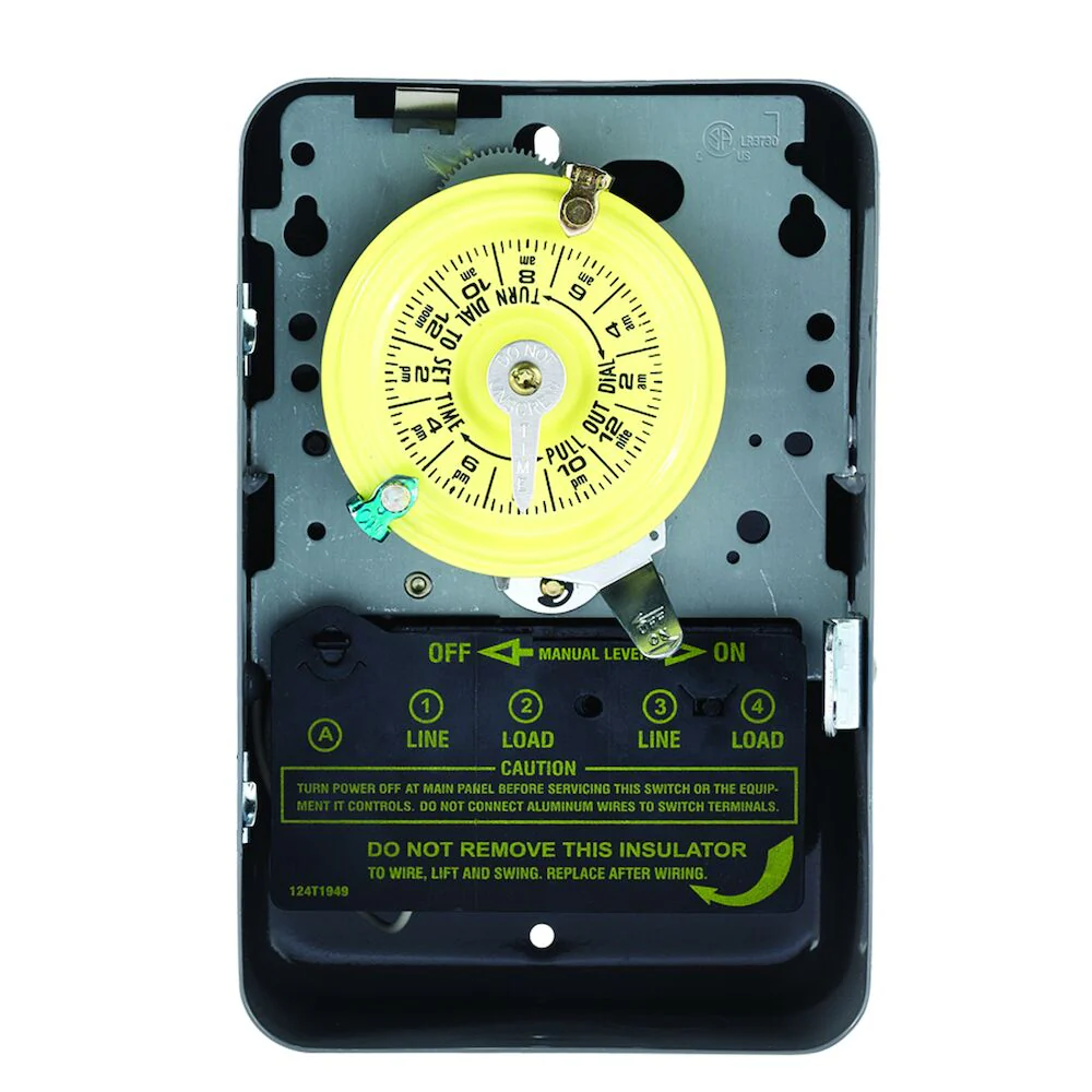 Intermatic 24-Hour Mechanical Time Switch, 120VAC, DPST, Indoor Metal Enclosure, Model T103 - Image 2