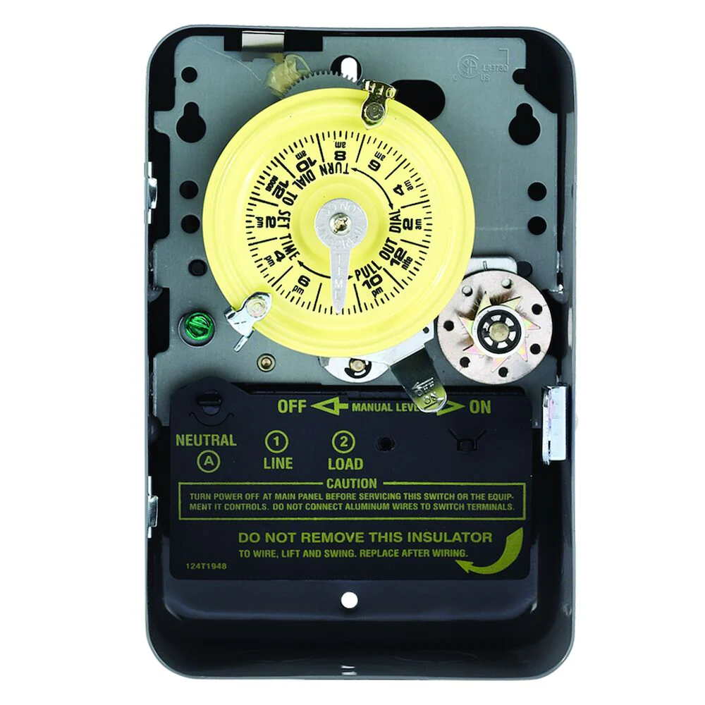 Intermatic 24-Hour Mechanical Time Switch with Skip-A-Day, 120VAC, SPST, Indoor Metal Enclosure, Model T171 - Image 3
