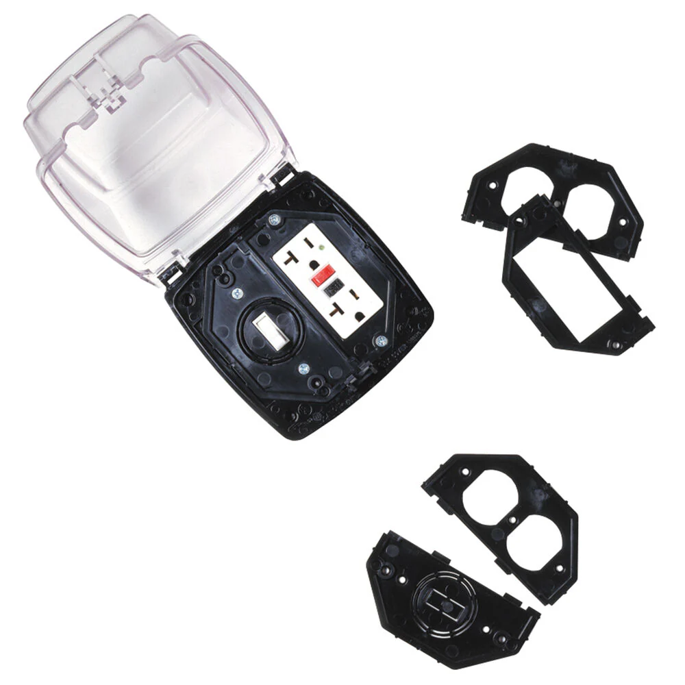 Intermatic Clear Vertical Plastic In-Use Weatherproof Cover, Double Gang 2.25" Deep, Model WP1220C - Image 2