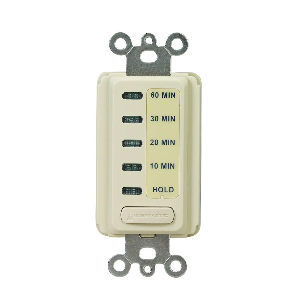 Intermatic Ivory Electronic Countdown Timer, Preset Times 10-20-30-60 Minutes with Hold, Model EI210 - Image 2