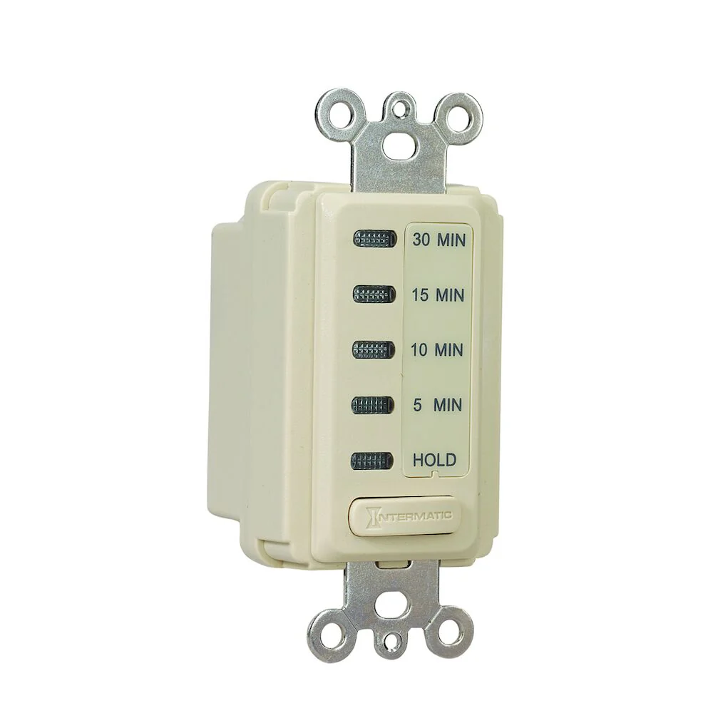 Intermatic Ivory Electronic Countdown Timer, Preset Times 5-10-15-30 Minutes with Hold, Model EI200* - Image 2