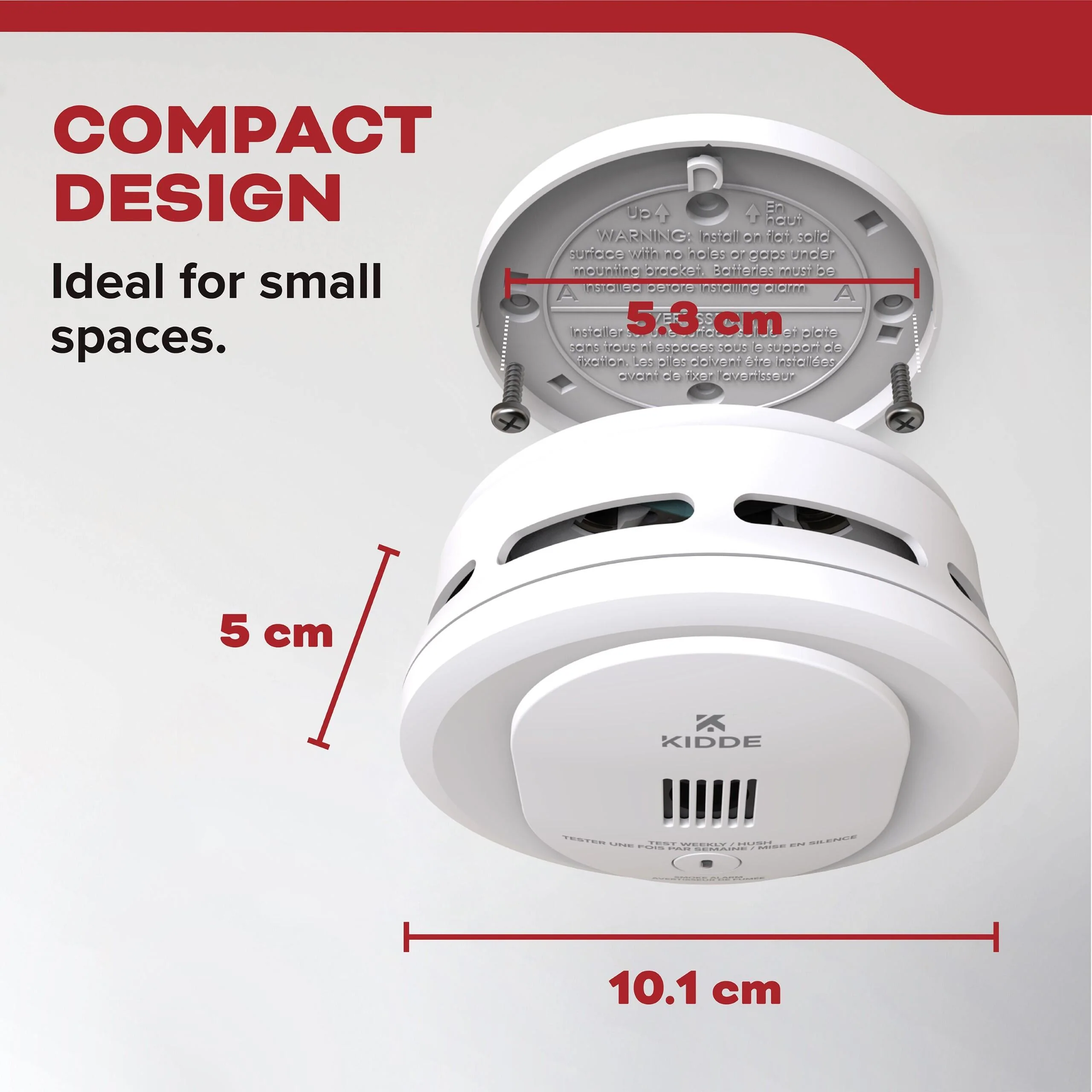 KIDDE Battery Operated Smoke Alarm AA battery powered 21031442 - Image 4