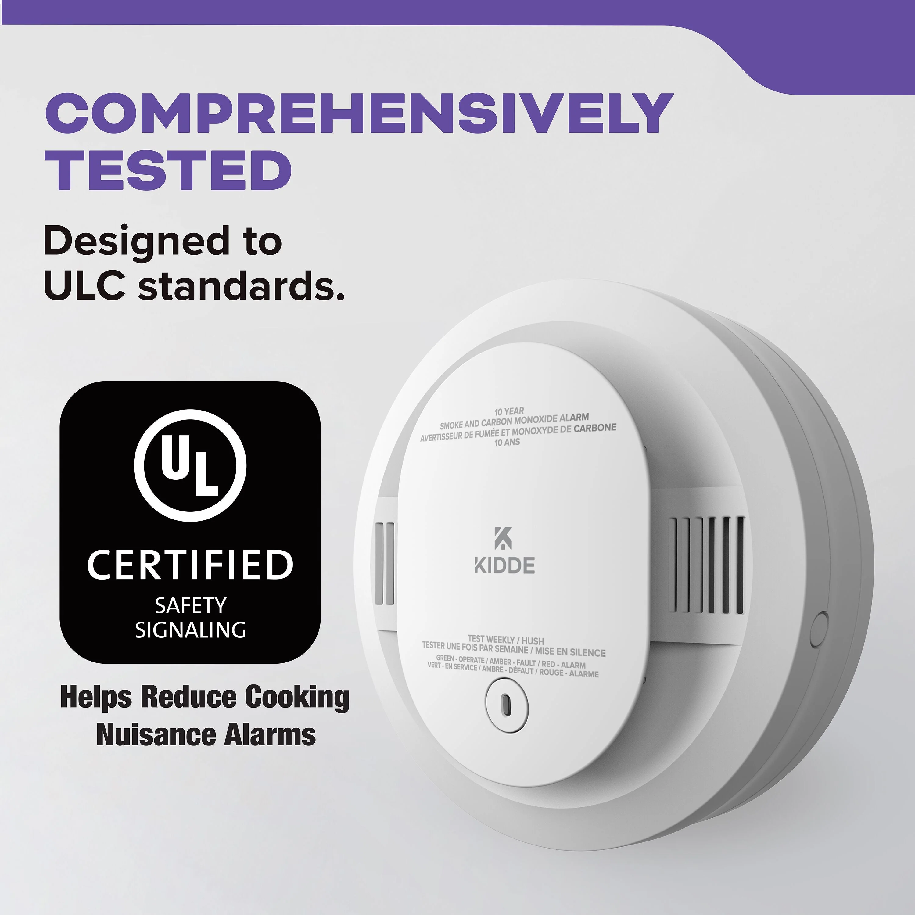 KIDDE Battery Operated Smoke Carbon Monoxide Alarm 10yr Lithium battery w/Voice - Image 2